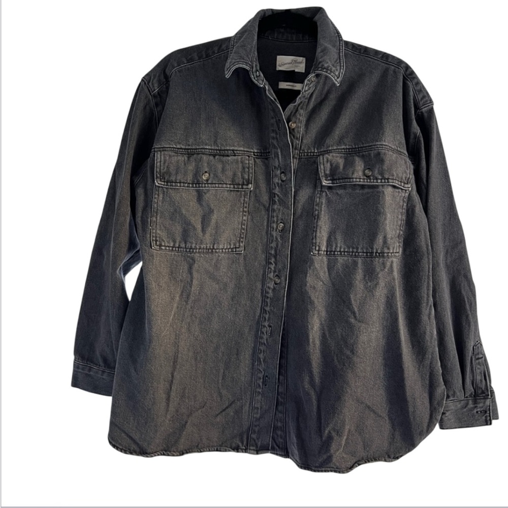 Universal Thread Oversized Fit Button-Up Jean JacketShirt Women's Small …
